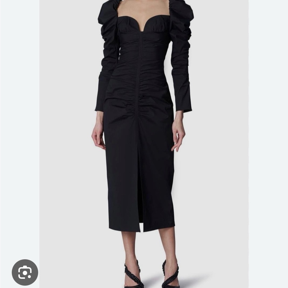 Carolina Herrera Black Long Sleeve Dress